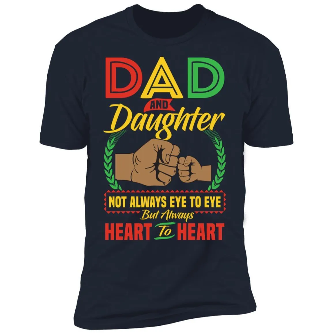 Dad And Daughter Heart To Heart T-Shirt