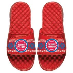 Detroit Pistons Ugly Sweater Slides