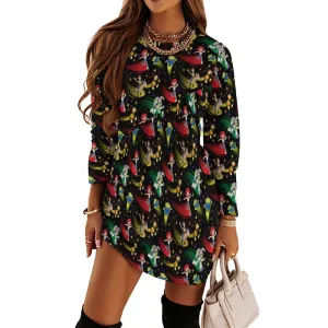 Disney Toy Story Roundup Friends Long Sleeve Patchwork T-shirt Dress