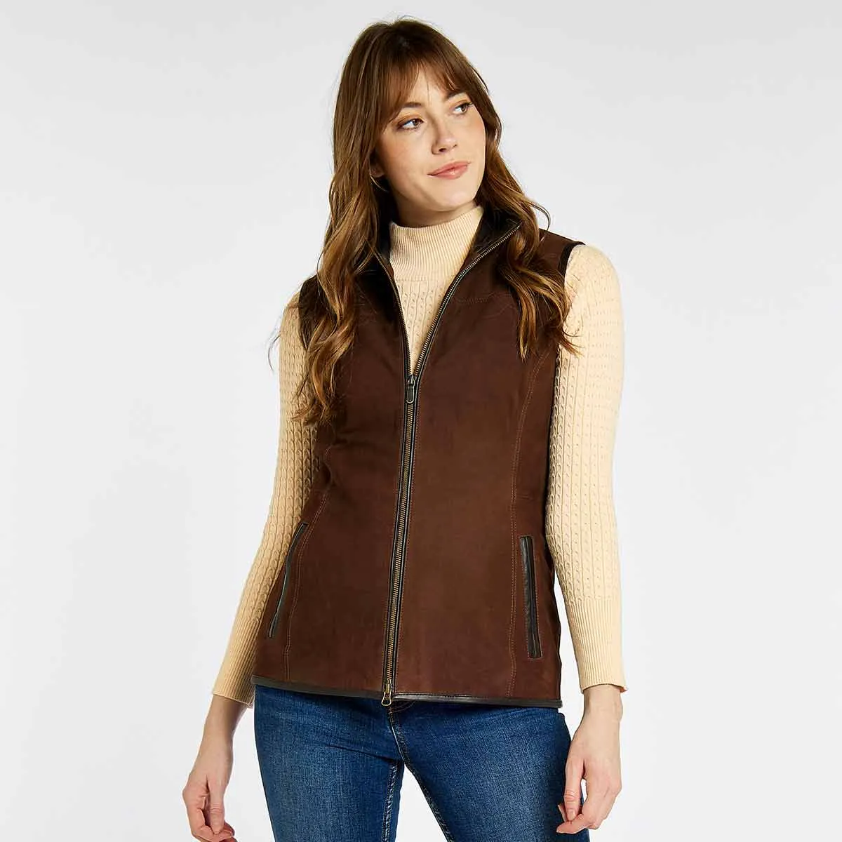 Dubarry Kingston Women's Leather Gilet