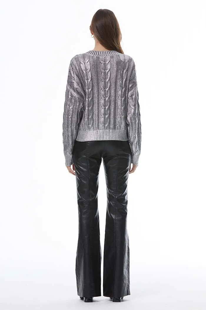 Ellery Cable Sweater // Coal Foil ~ NO RETURNS