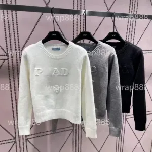 Fashion Designer Women's Sweater  Winter P Knitted Woolen Sweater Women's Versatile Casual Cardigan Personalized Party Clothing Warm and Sexy Girls' Clothing