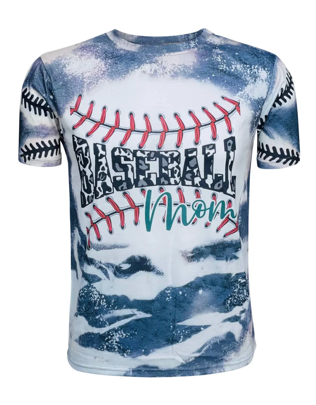 Faux Bleached Baseball Mom Shirt