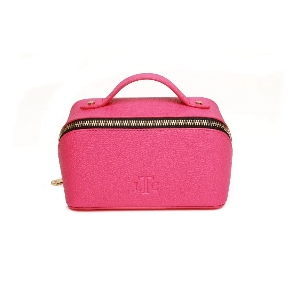 Faux Leather Foldable Makeup Train Case - Choice of Colour