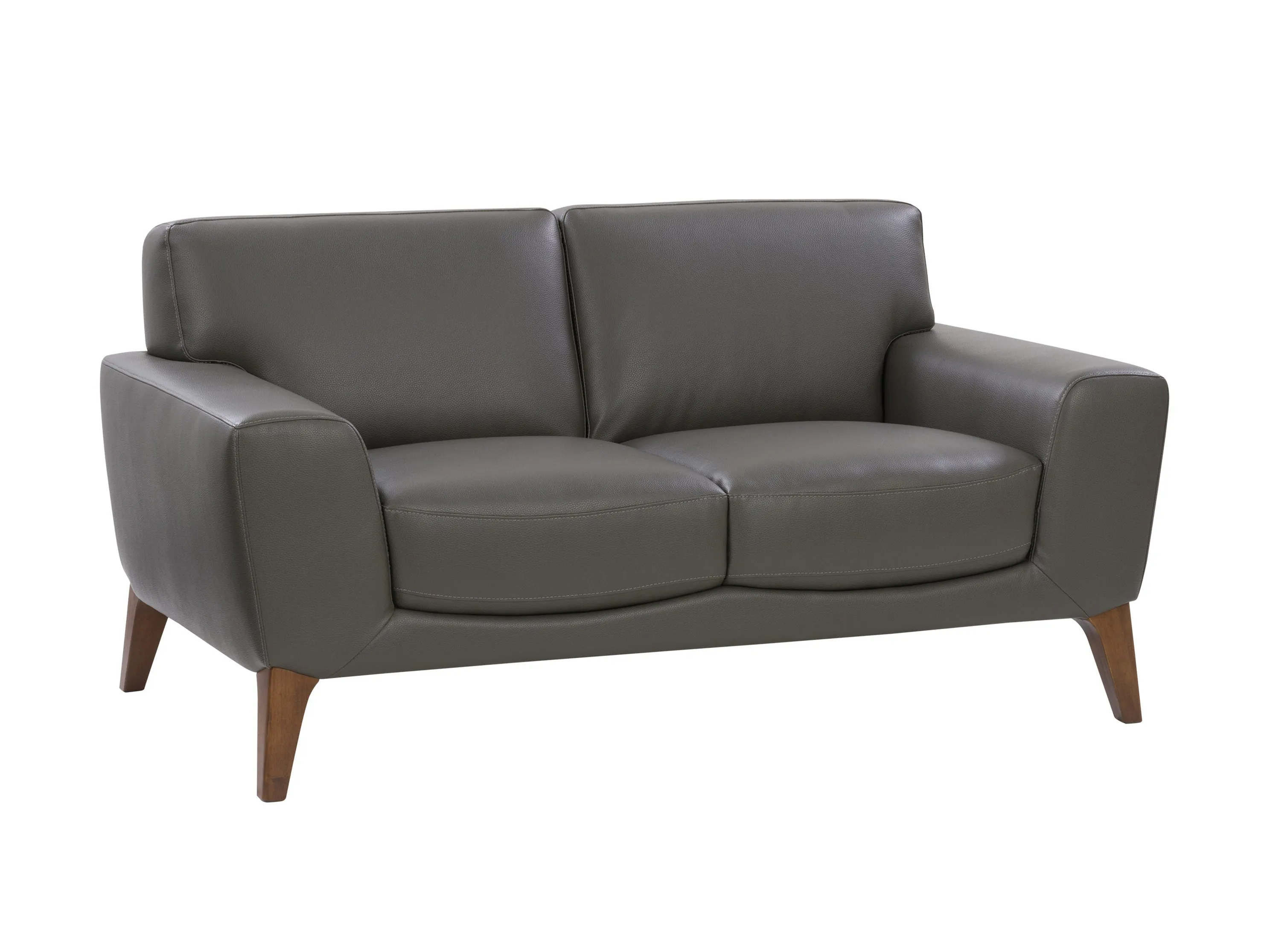 Faux Leather Loveseat