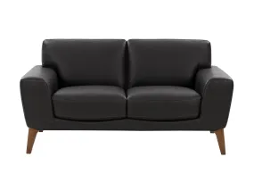 Faux Leather Loveseat