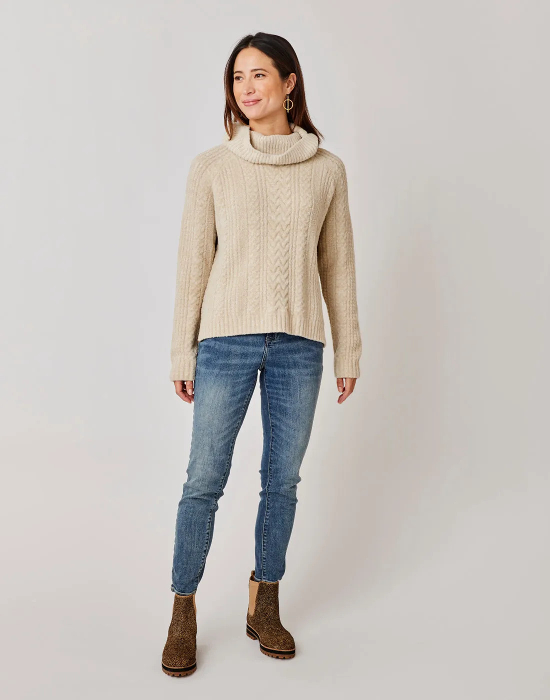 Field Sweater: Lt. Khaki Heather - FINAL SALE