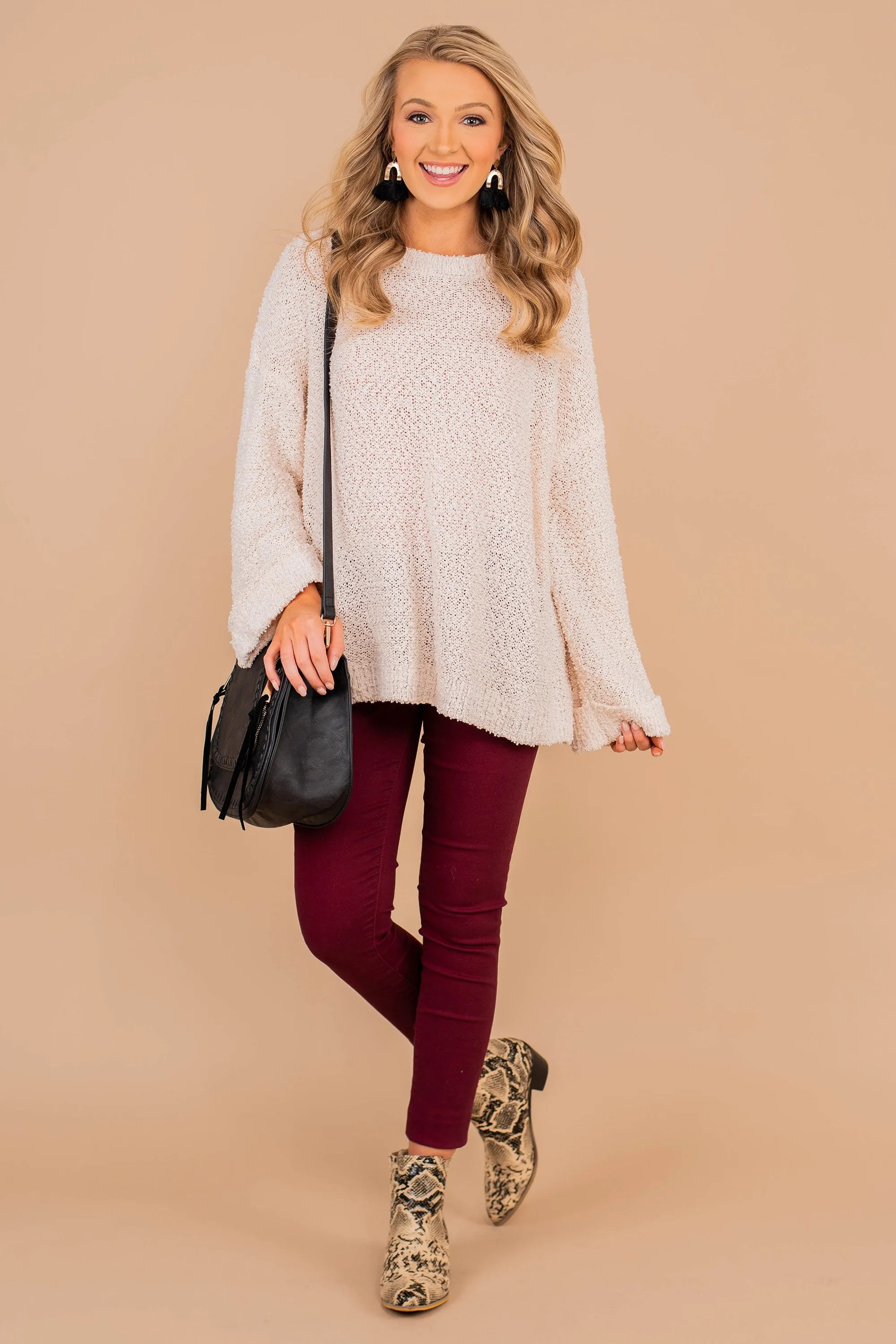 Find Your Love Sweet Cream Popcorn Sweater