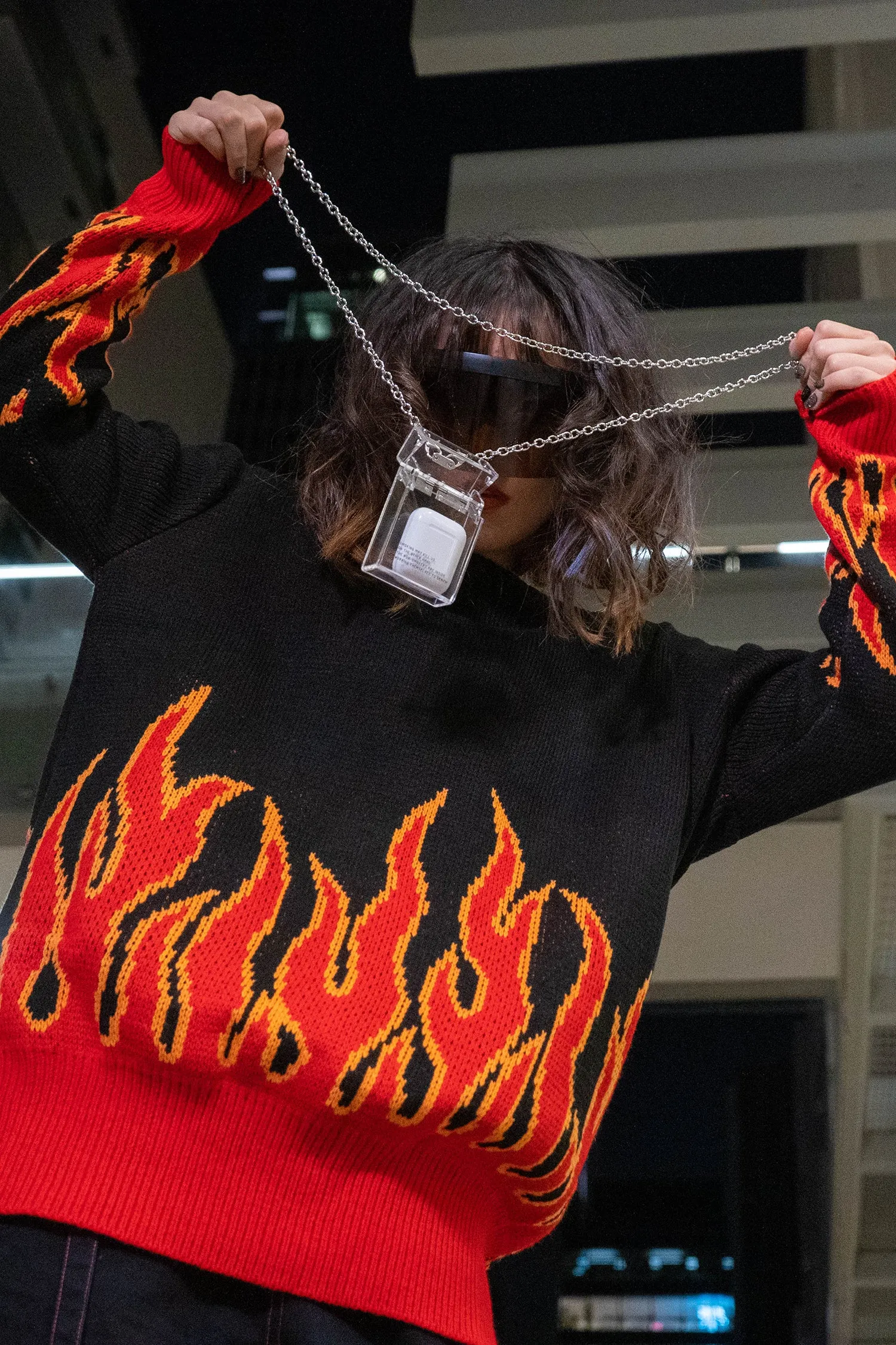 FLAME BLAZE oversized sweater