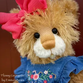 Flossy Georgette - 18" Hand-Dyed Artist Baby Bear by Emma's Bears - OOAK