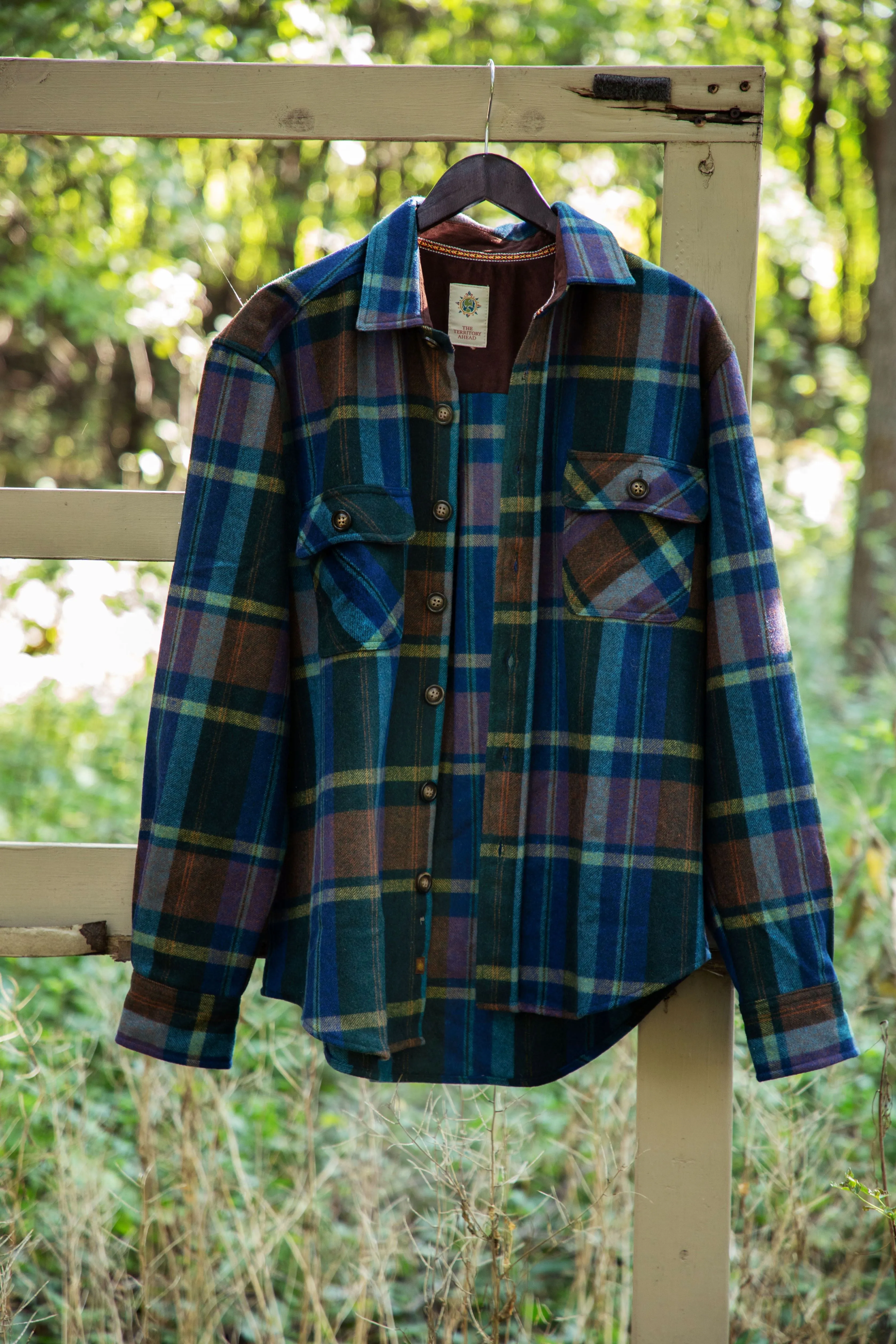 Forest Wool Blend Plaid Shirt