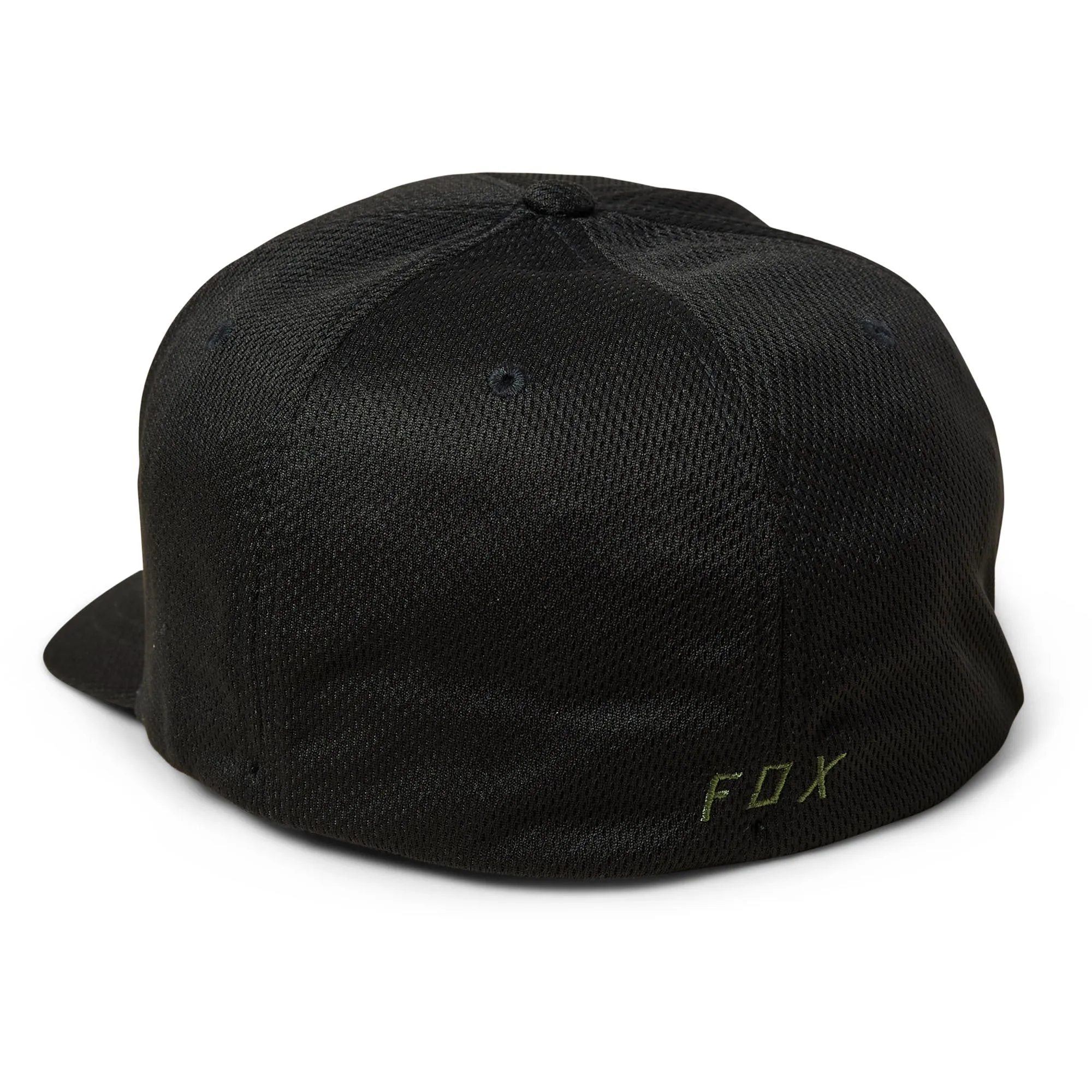 Fox Racing  Black Green Lithotype FlexFit 2.0 Hat Polyester Curved Brim Flex Fit