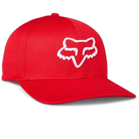 Fox Racing Lithotype FlexFit 2.0 Flexfit Hat Red/White