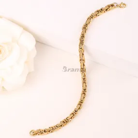 French Gold Plated Bracelet for Men (8 Inch)