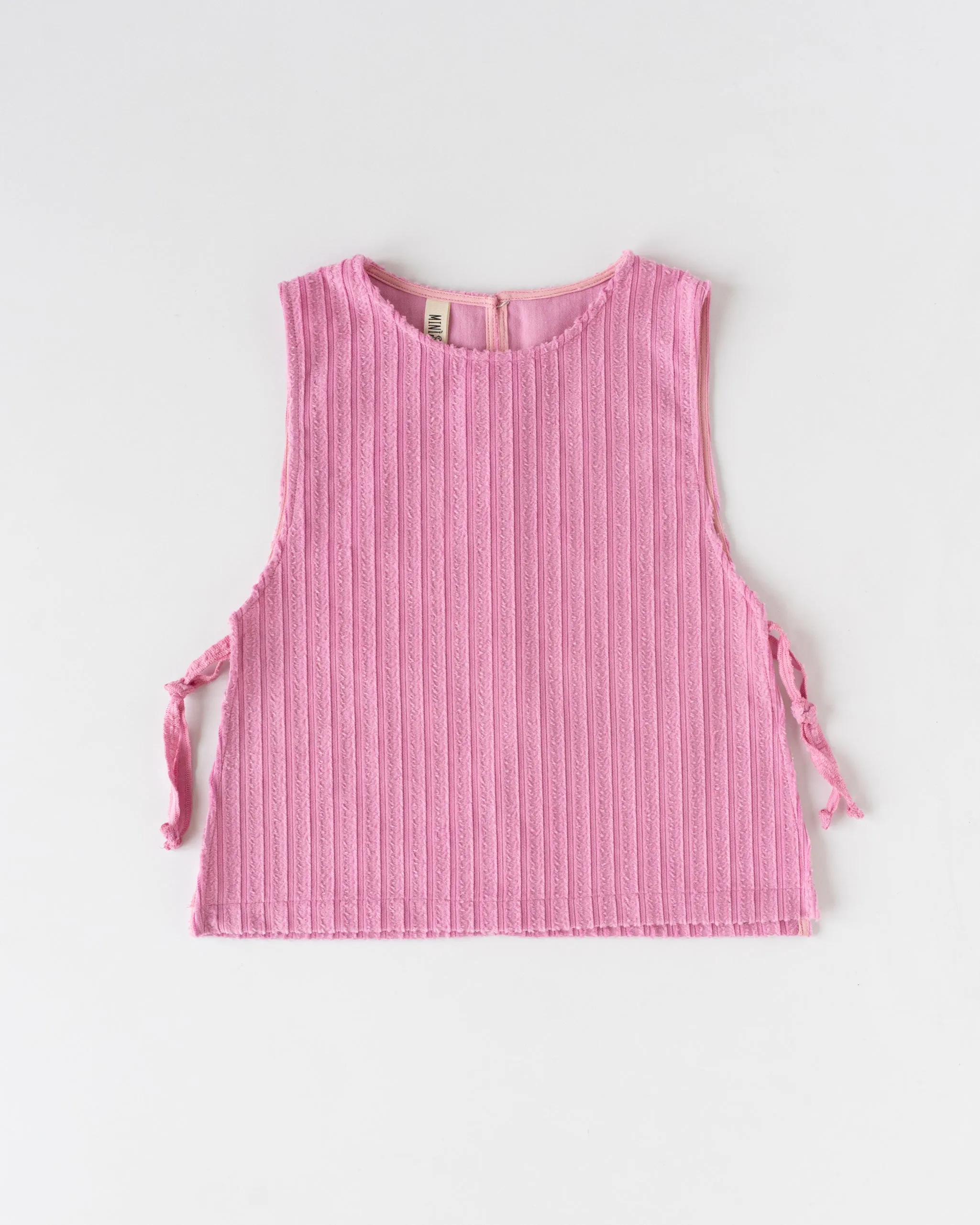 GILET velluto rosa <br> cotone