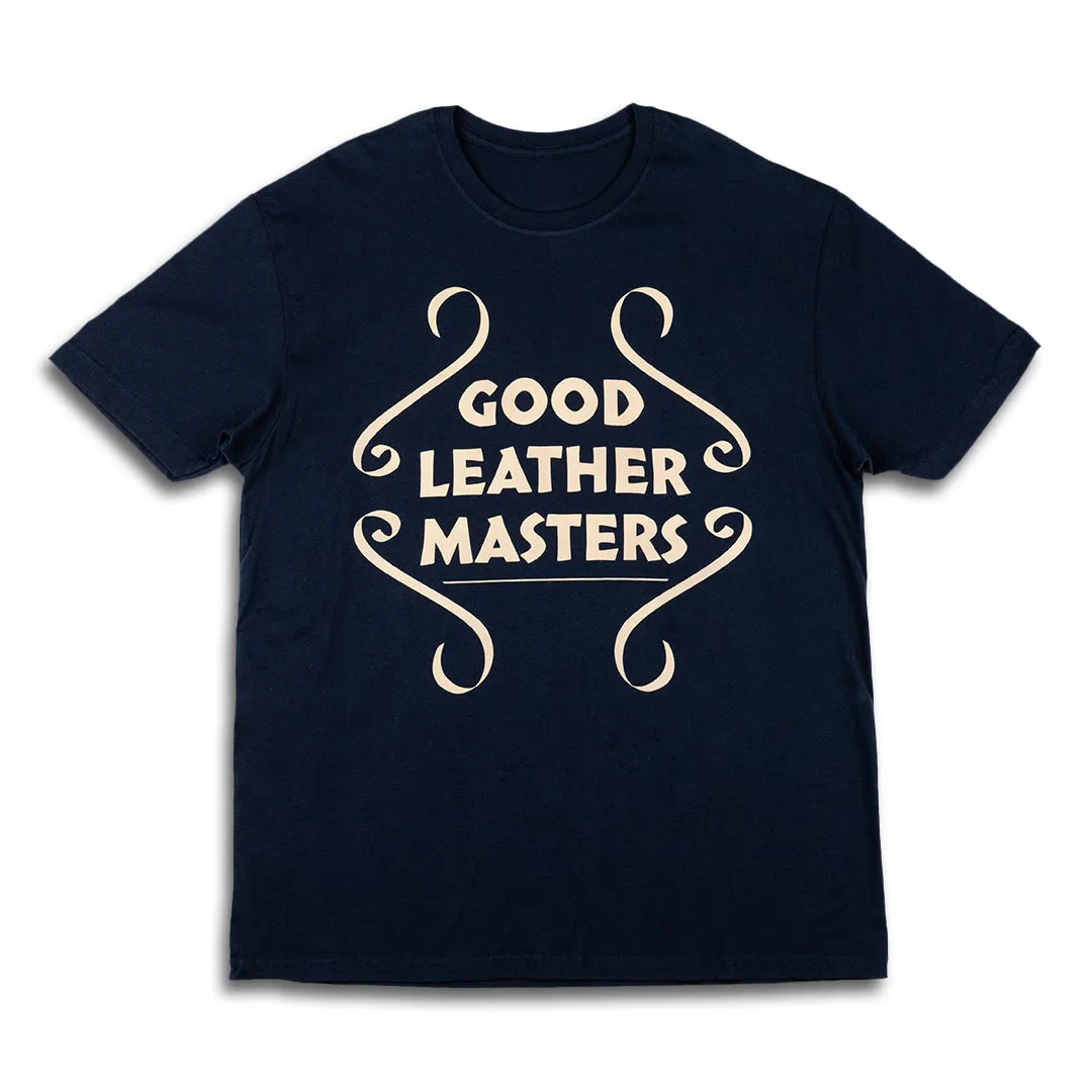 GOOD LEATHER MASTERS  TEE SHIRT- NAVY