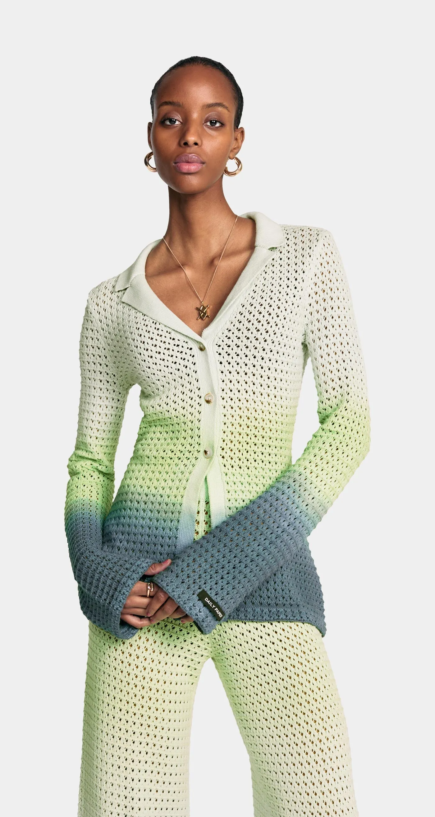 Gradient Adaeze Crochet Cardigan