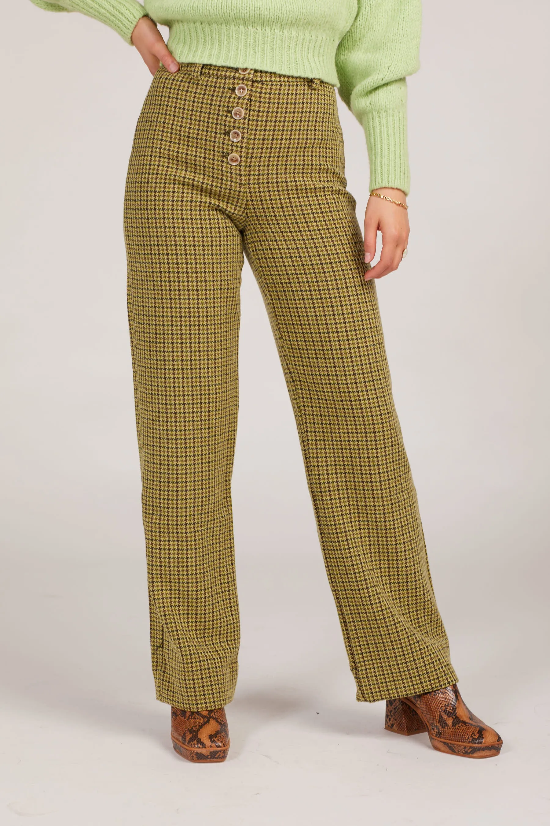 Green Castelbuono Trousers