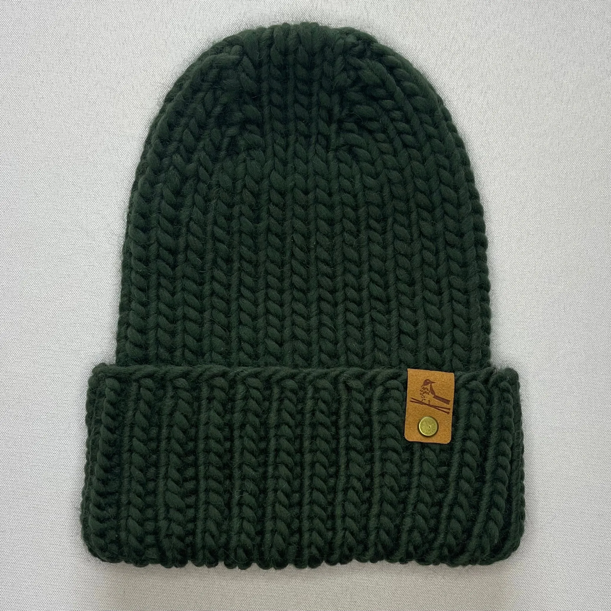 Green Peruvian Wool Knit Hat