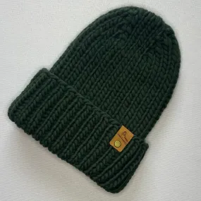 Green Peruvian Wool Knit Hat