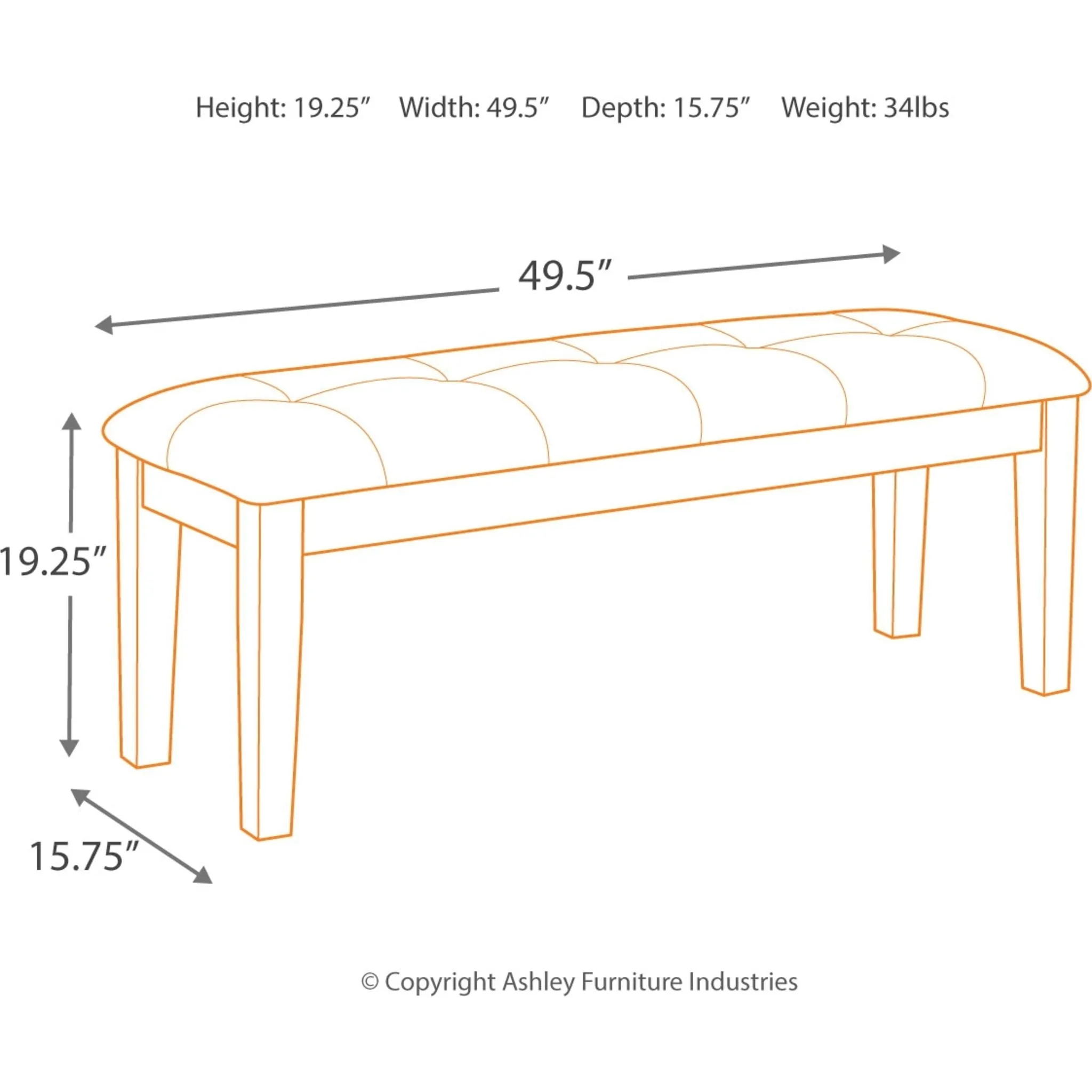 Haddigan Dining Bench