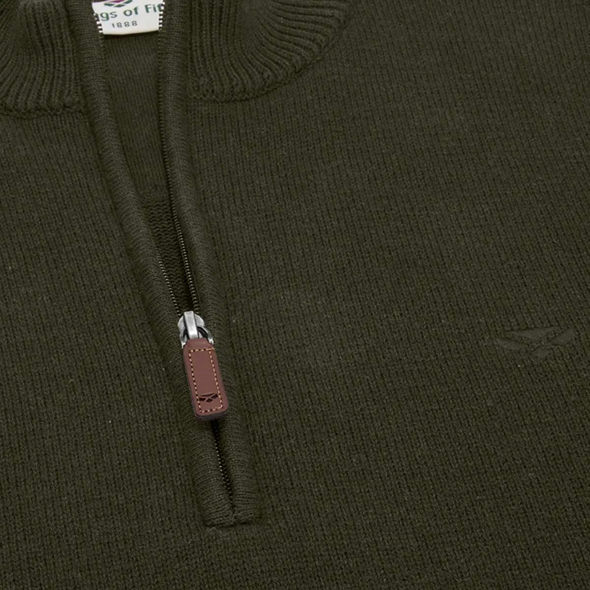 Hoggs of Fife Falkirk 1/4 Zip Knit Pullover