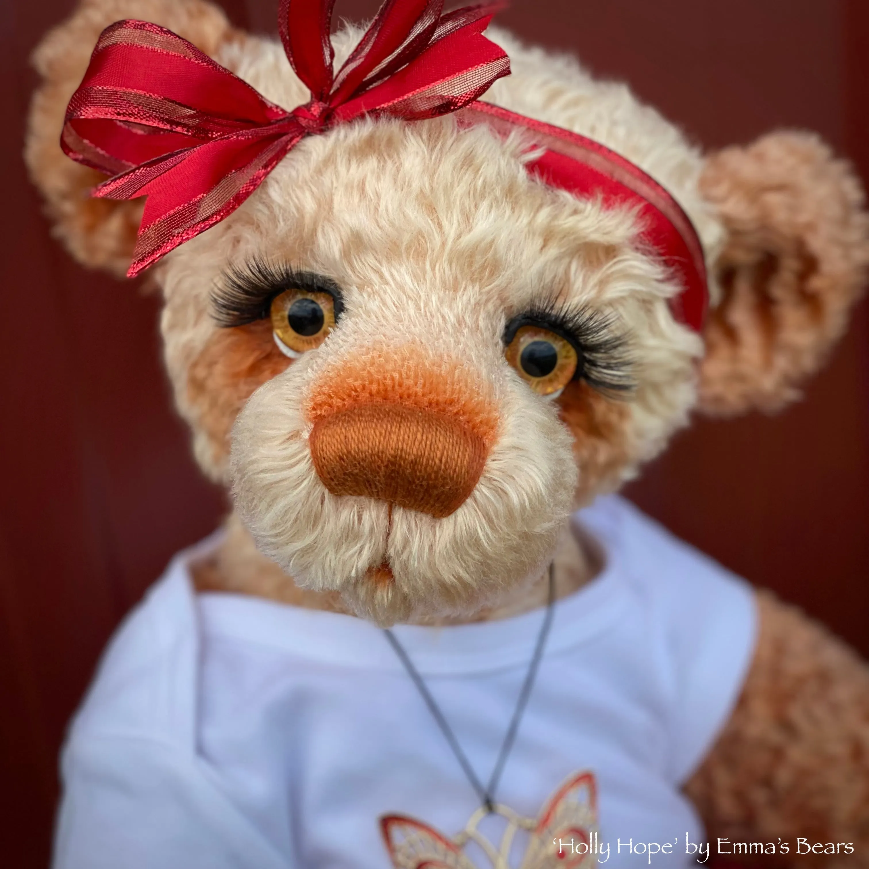 Holly Hope - 21" Christmas 2023 Artist Bear by Emma's Bears - OOAK