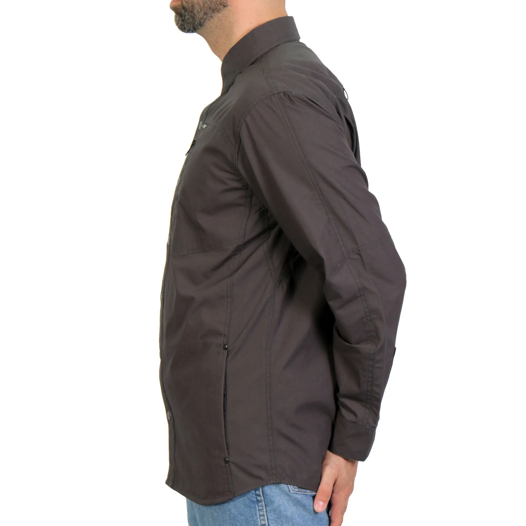 Hot Leathers Black Riding Shirt