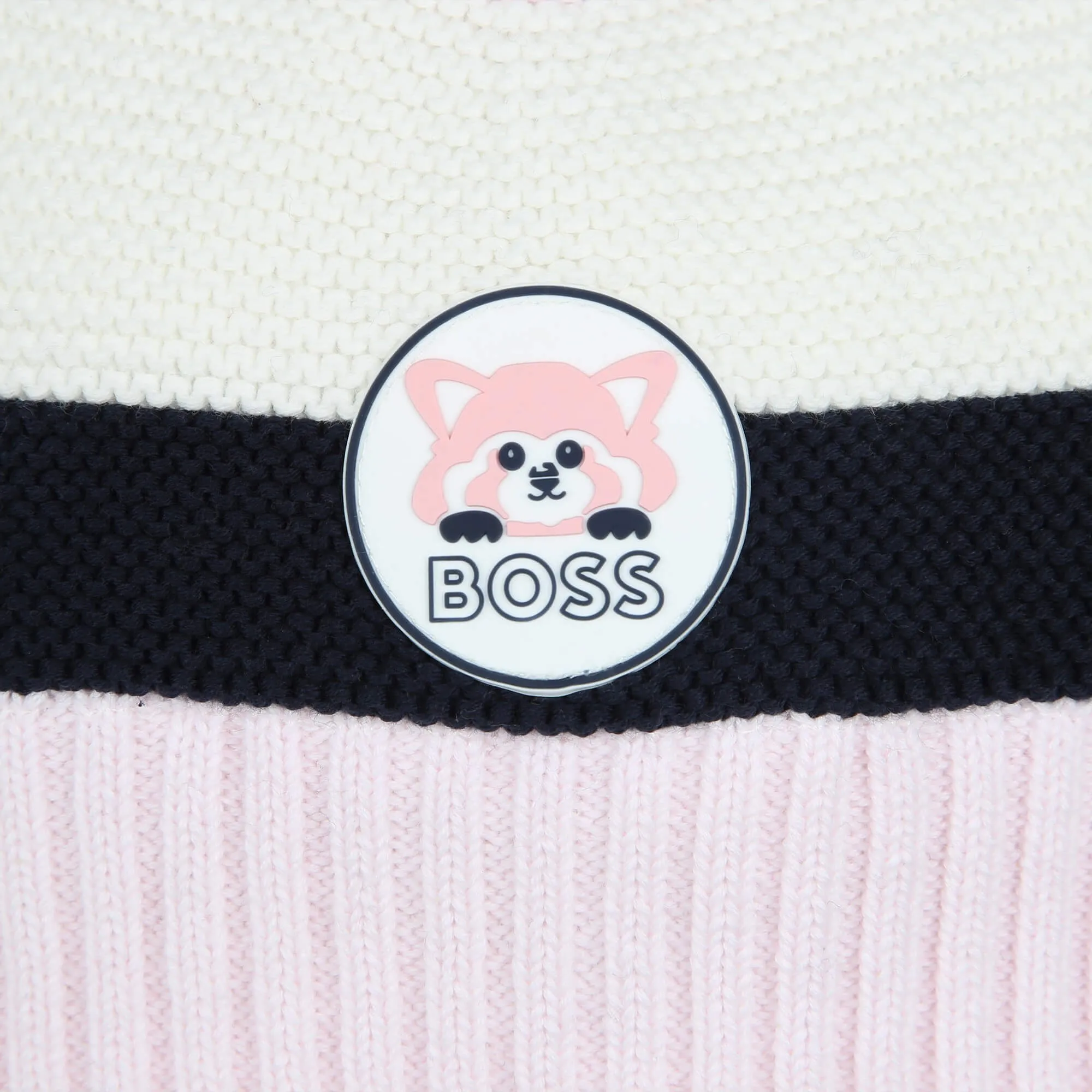 Hugo Boss Pink Striped Hat