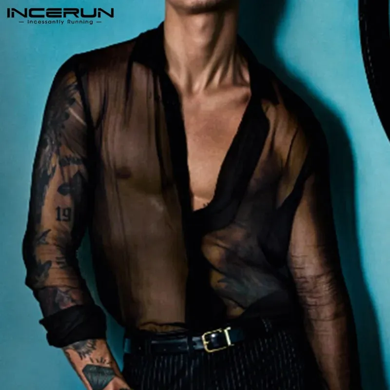 INCERUN Mesh Shirt