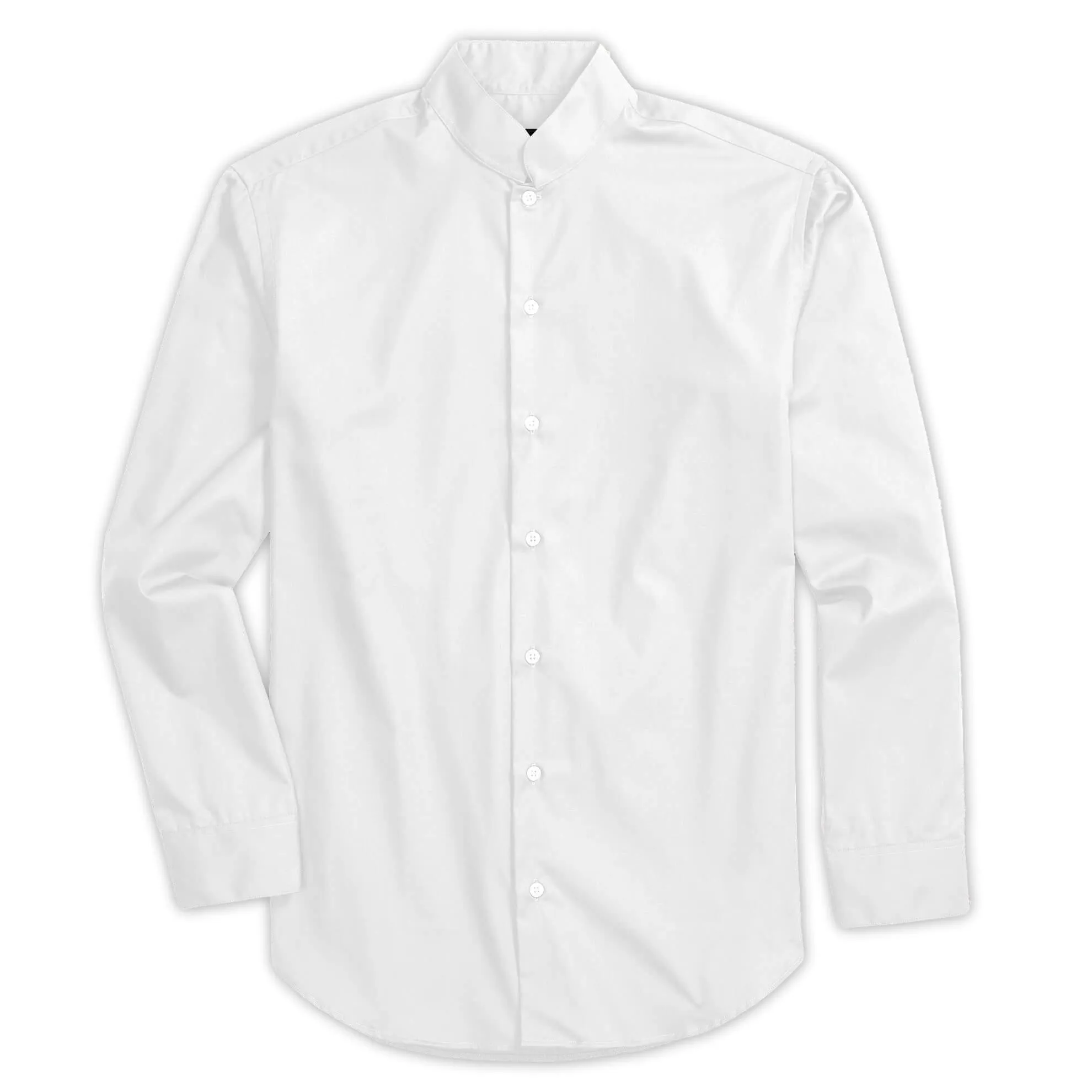 J. Peterman Men's Long Sleeve Mandarin Collar Button Up Shirt