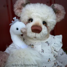 Jasmine - 21" Hand Dyed Mohair Toddler Artist Bear by Emma's Bears - OOAK