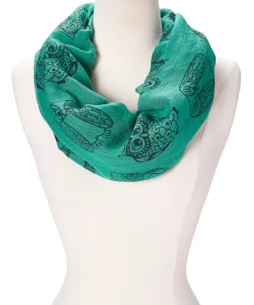 JC011288 Owl Infinity Scarf