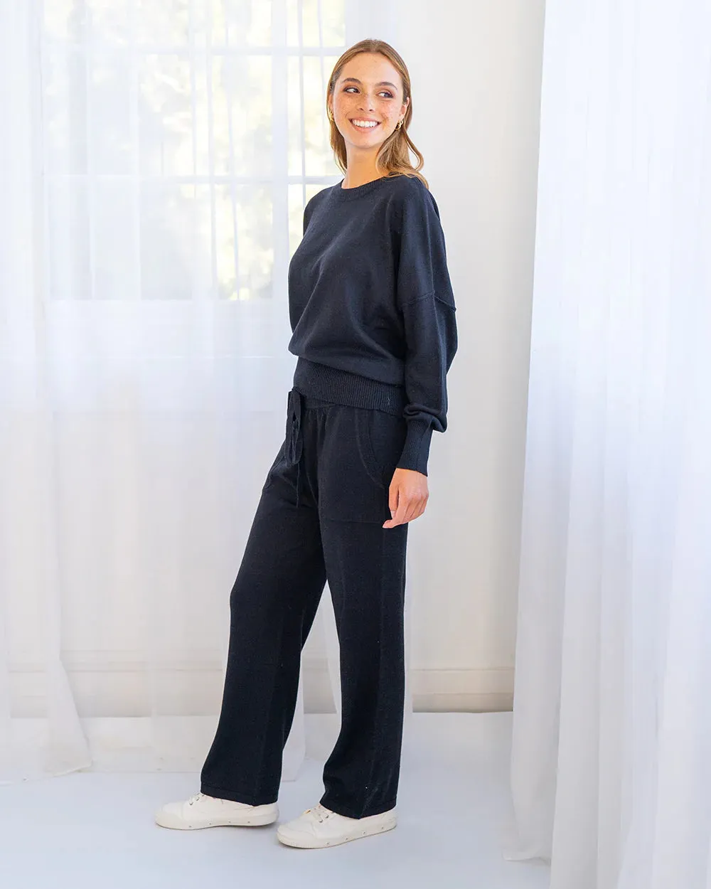 Kelsey Lounge Pant Black