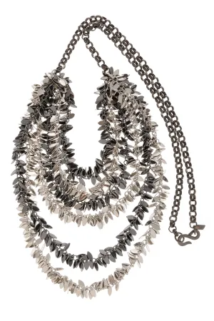 KENNETH JAY LANE Long Leaves Necklace