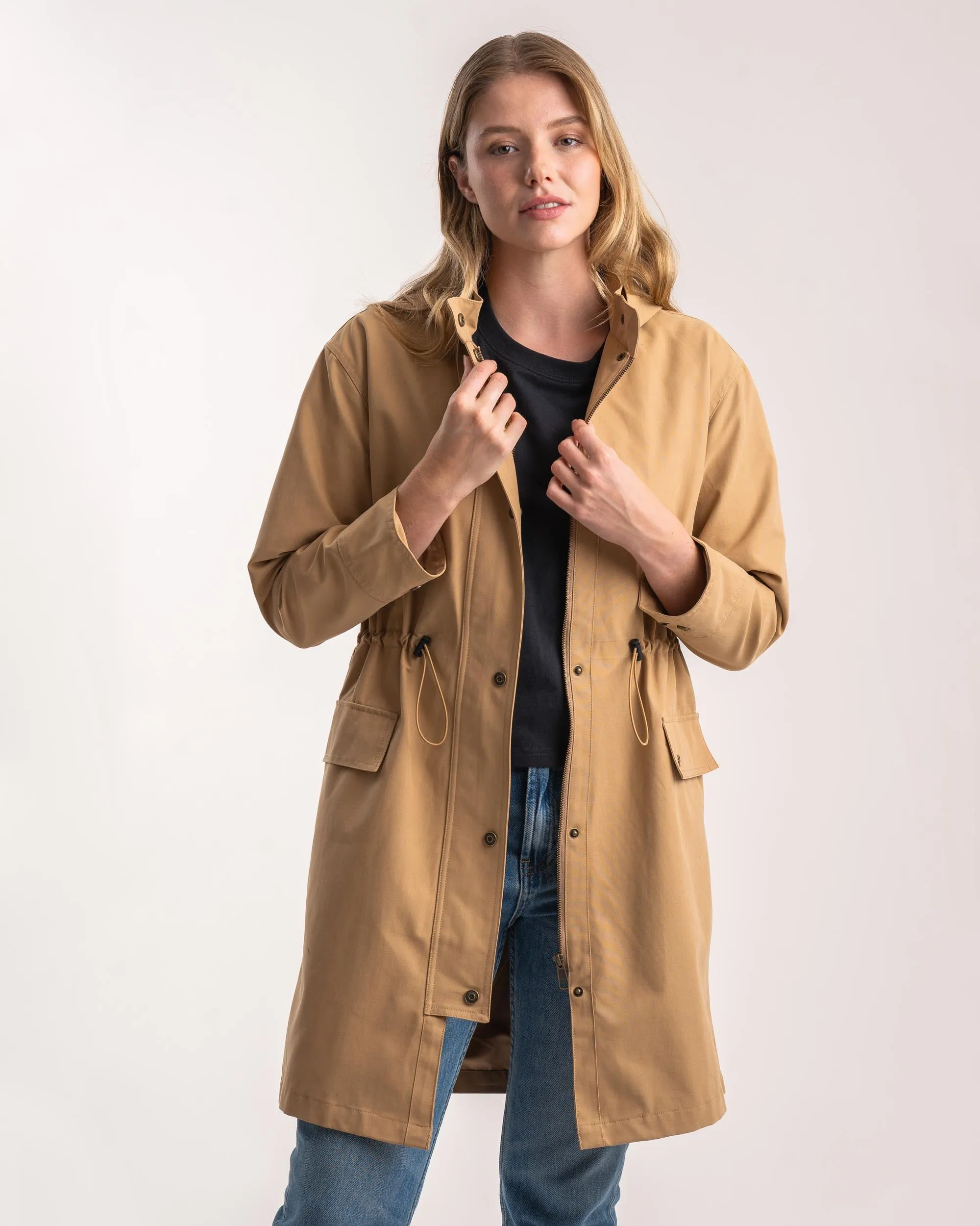 Ladies Trench Coat - Camel