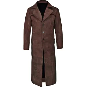 Leather Duster Coat For Men