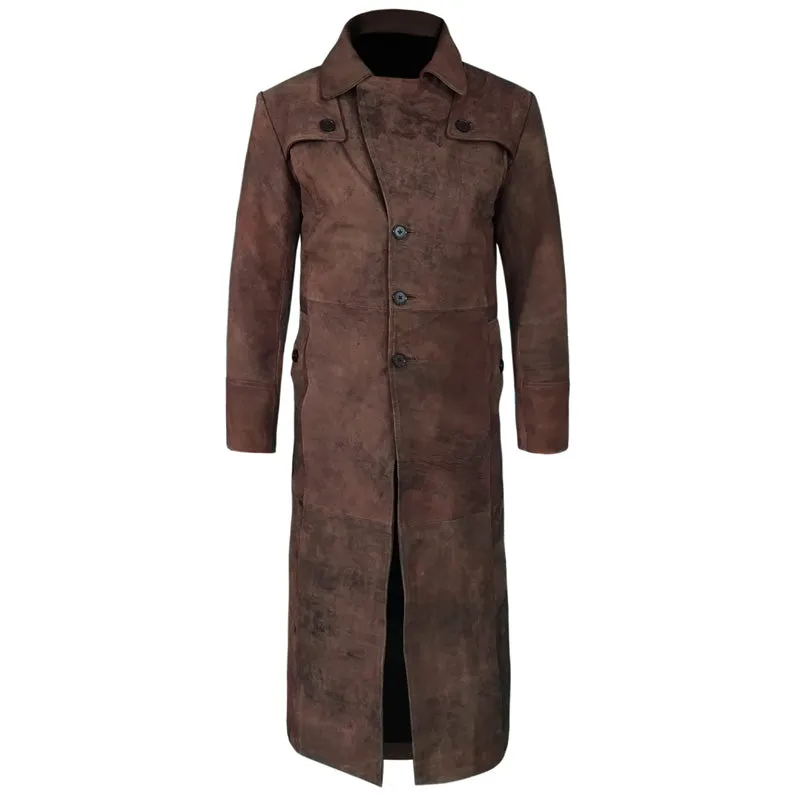 Leather Duster Coat For Men