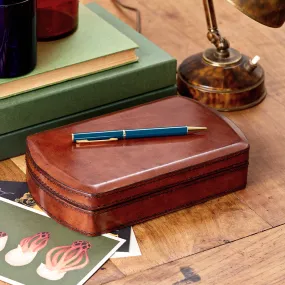 Leather Pen Box for Four