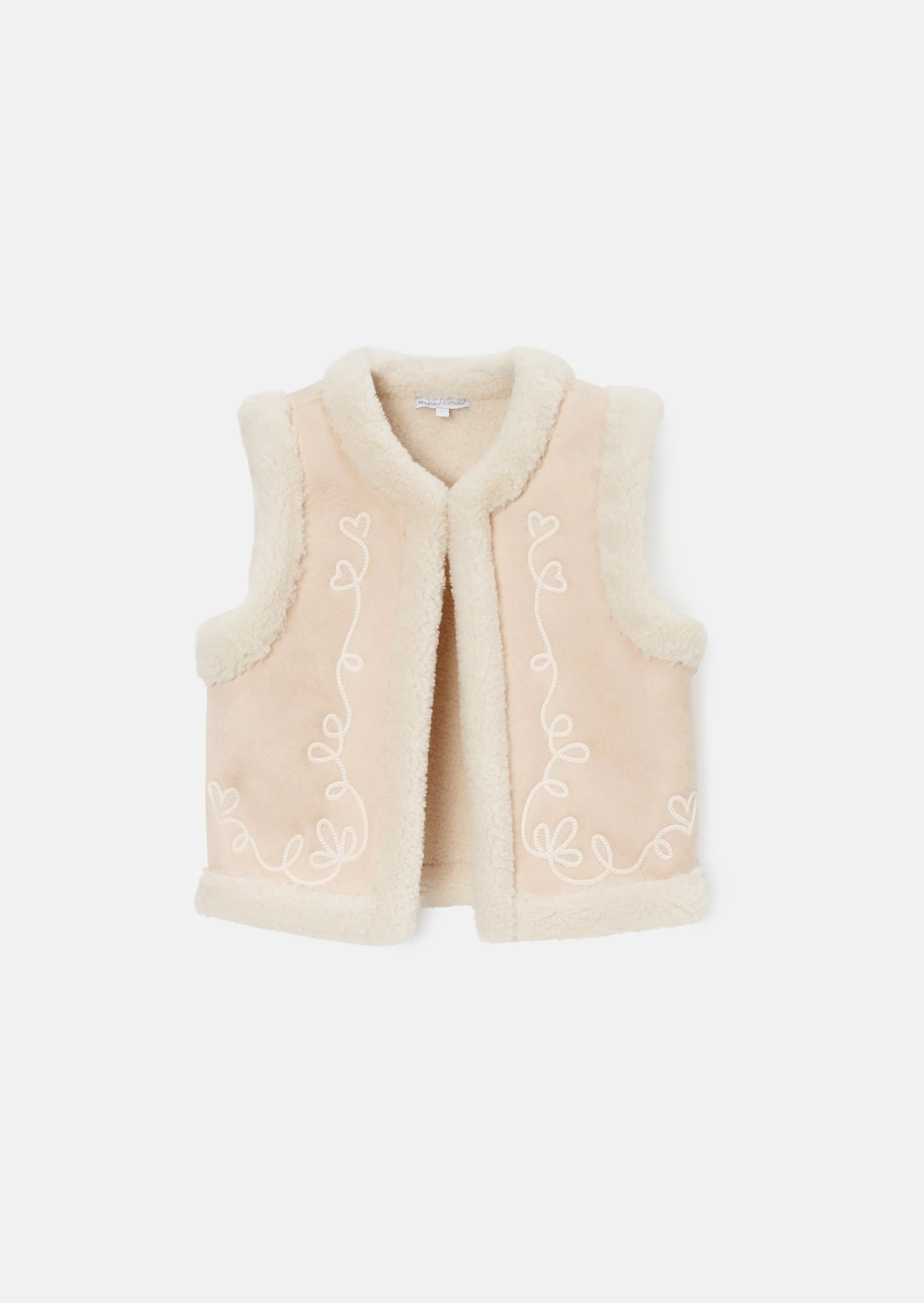 Leonie Ivory Shearling Gilet