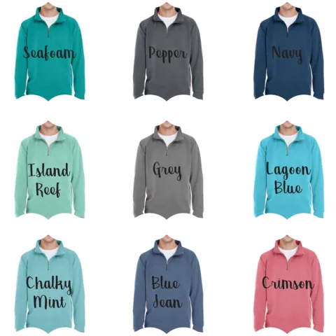 Lilly Pulitzer Monogrammed Comfort Colors Quarter zip