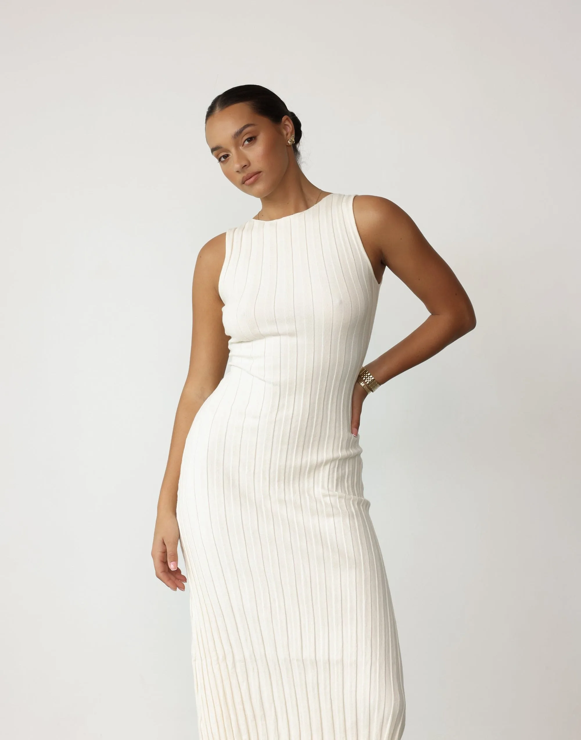 Lily May Midi Dress (Oat)