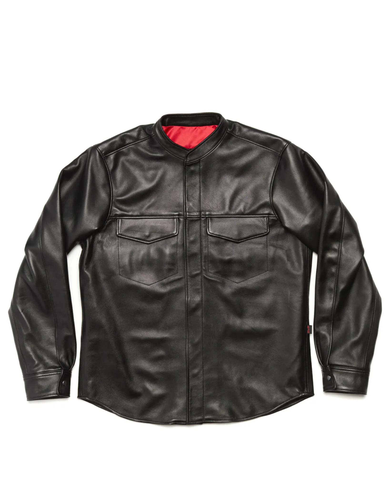 Long Sleeve Leather Shirt