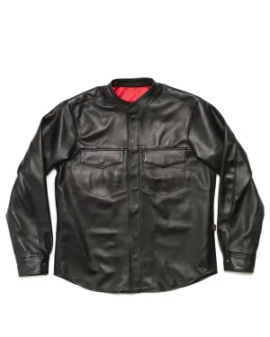 Long Sleeve Leather Shirt