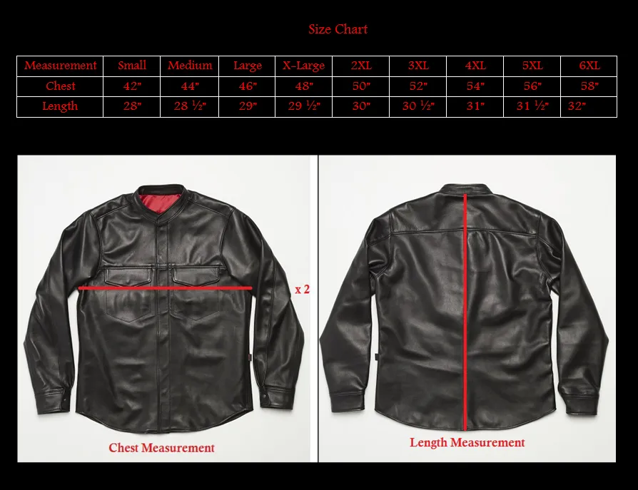 Long Sleeve Leather Shirt