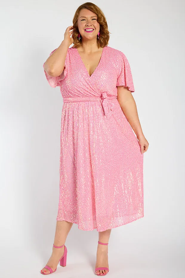 Lover Pink Sequin Dress