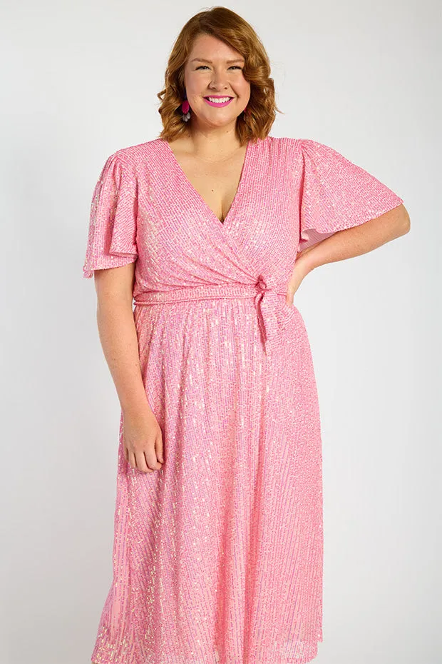 Lover Pink Sequin Dress