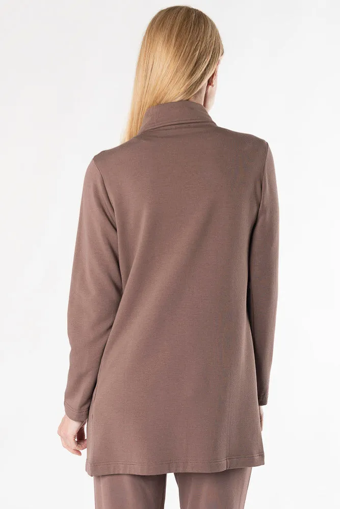 Lucy Shawl Collar Bamboo Cardigan - Latte