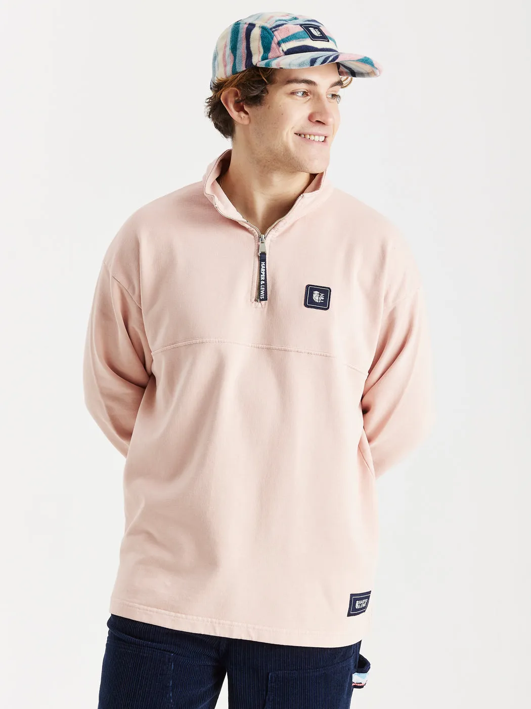 Lumi 1/4 Zip Sweater Dusty Pink