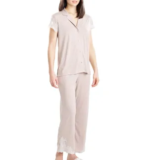 Luxe Shangri-La PJ Set Heather Cashmere